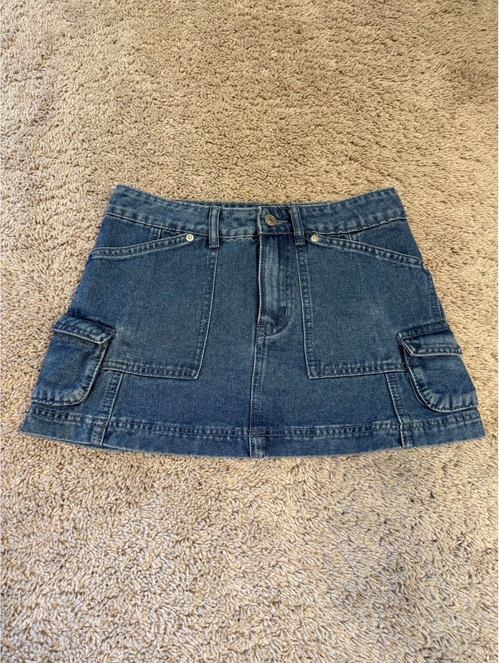 Y2K Denim Micro Mini Skirt J For Justify Size Medium